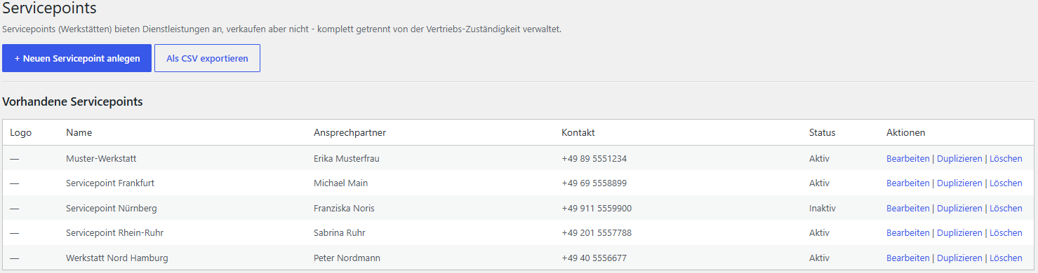 Werkstättenverwaltung